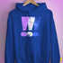 Drag Pride Grunge Exclamation Points Hoodie - Royal Blue